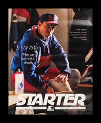 A Group of Eight 1980s-90s Sports Advertising Posters (Including Larry Bird and Kareem Abdul-Jabbar),