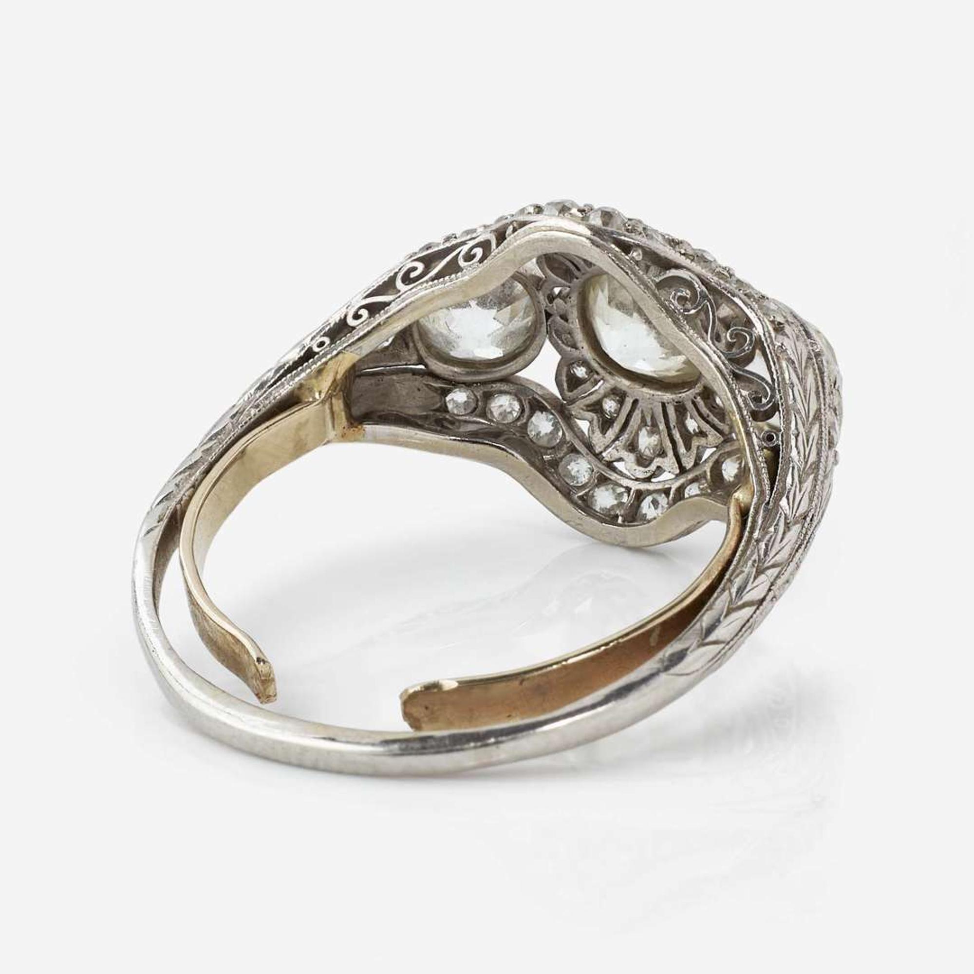 A Platinum and Diamond Ring Belle Epoque, c.1910