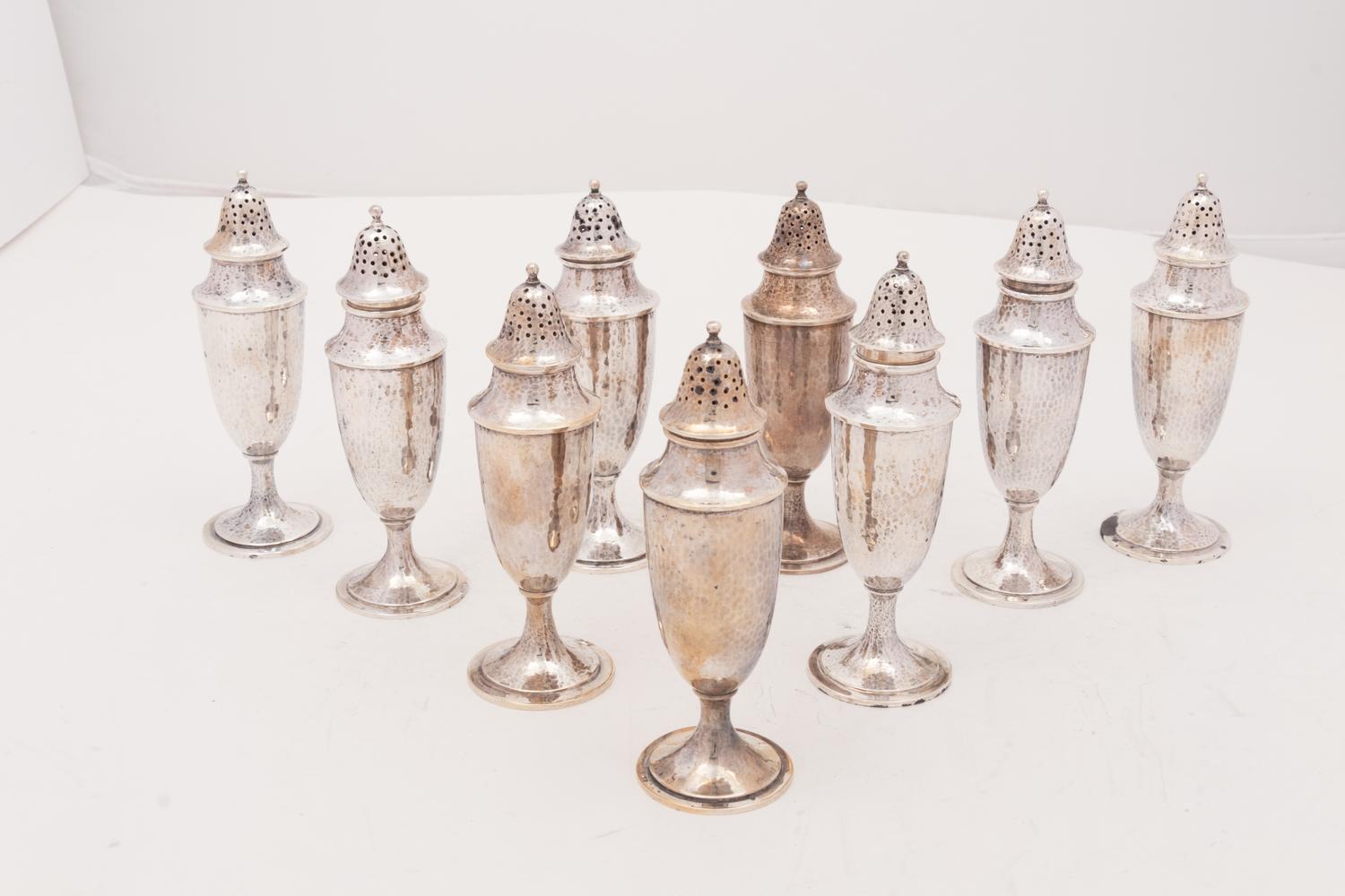 Eleven American Silver Casters