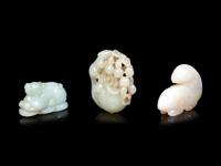 Three Chinese Jade Carvings of Animals