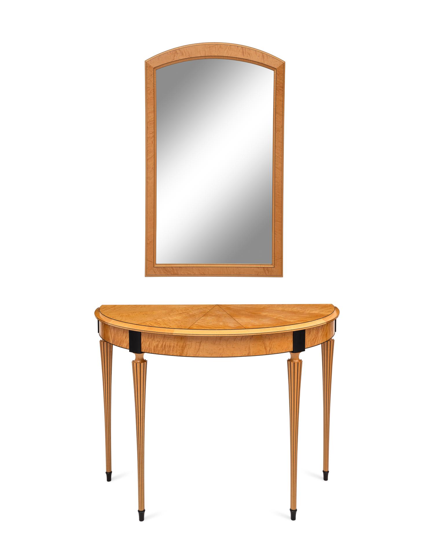 Demilune Table and Mirror, 1992