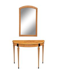 Demilune Table and Mirror, 1992