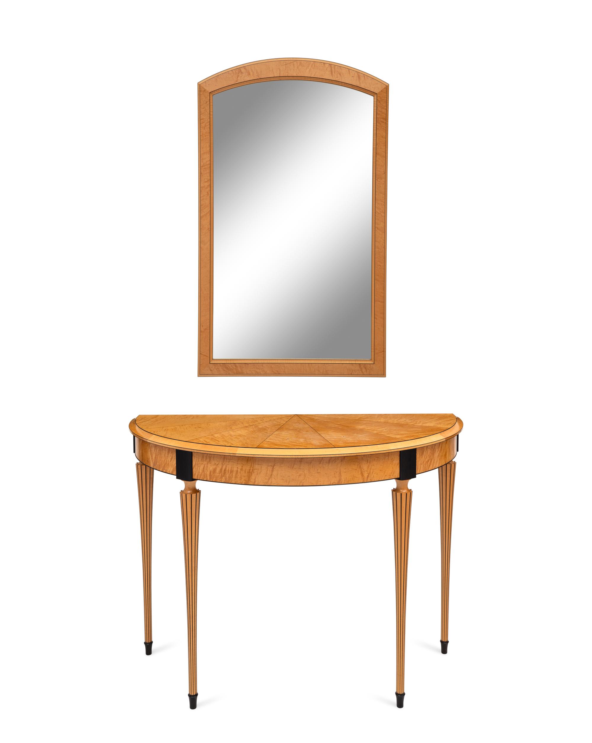 Demilune Table and Mirror, 1992