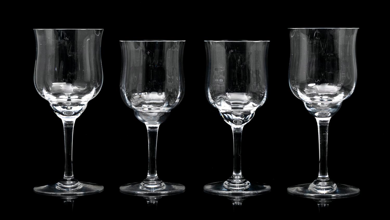 A Collection of Baccarat Stemware Height of tallest 7 1/8 inches. — 20TH CENTURY