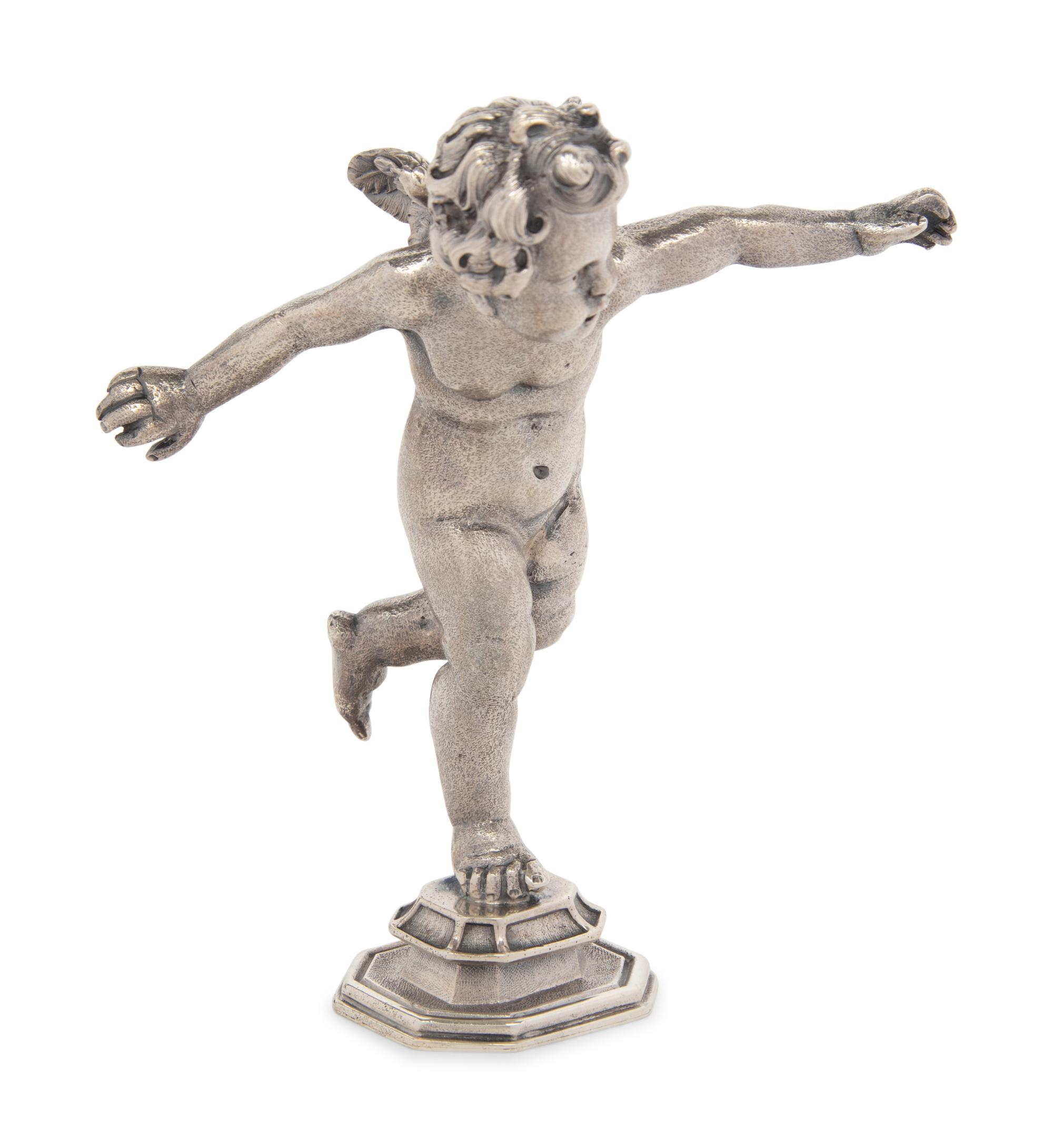 A Set of Four Buccellati Silver Putti Figures