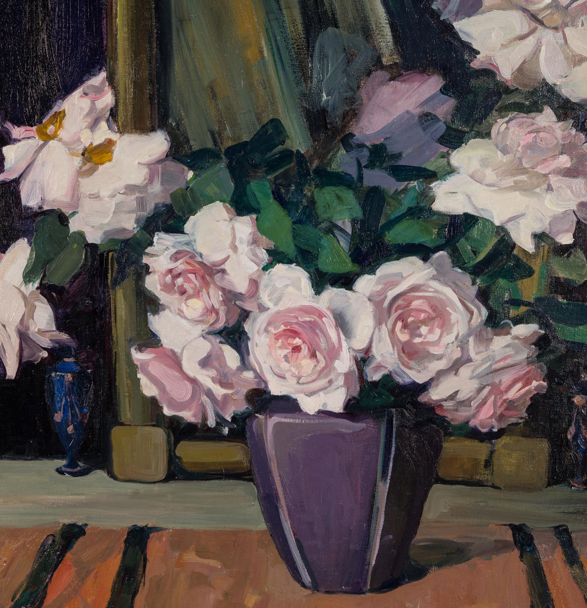 Still Life of Pink Roses