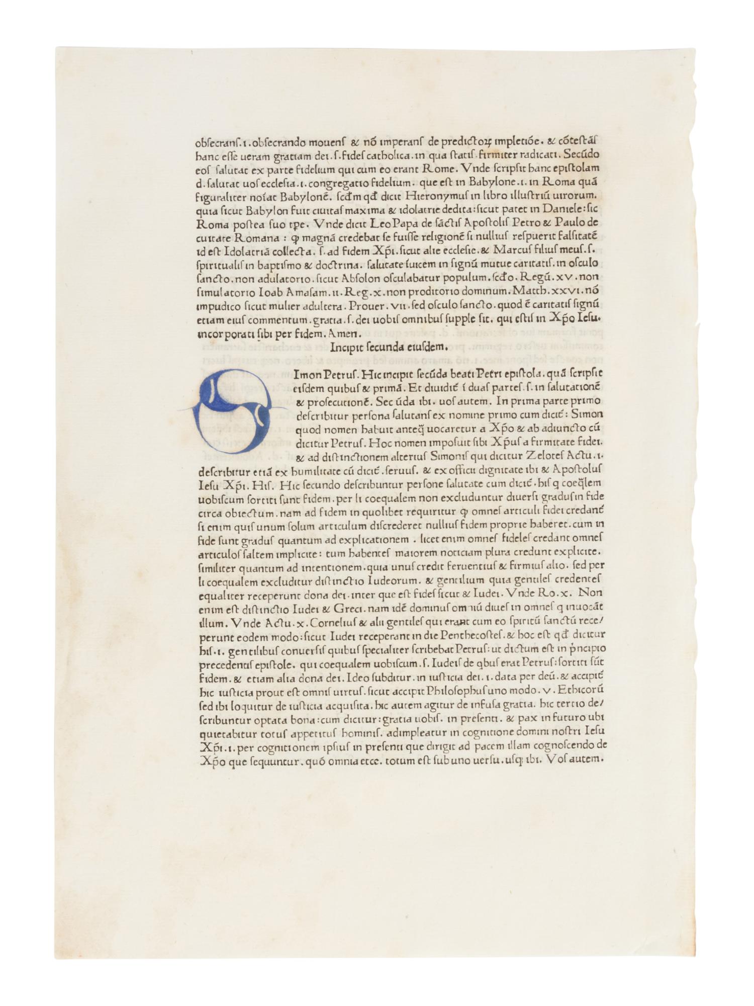 [LEAF BOOKS - INCUNABULA]. A group of 3 leaf books with leaves printed during the 15th century, comprising: