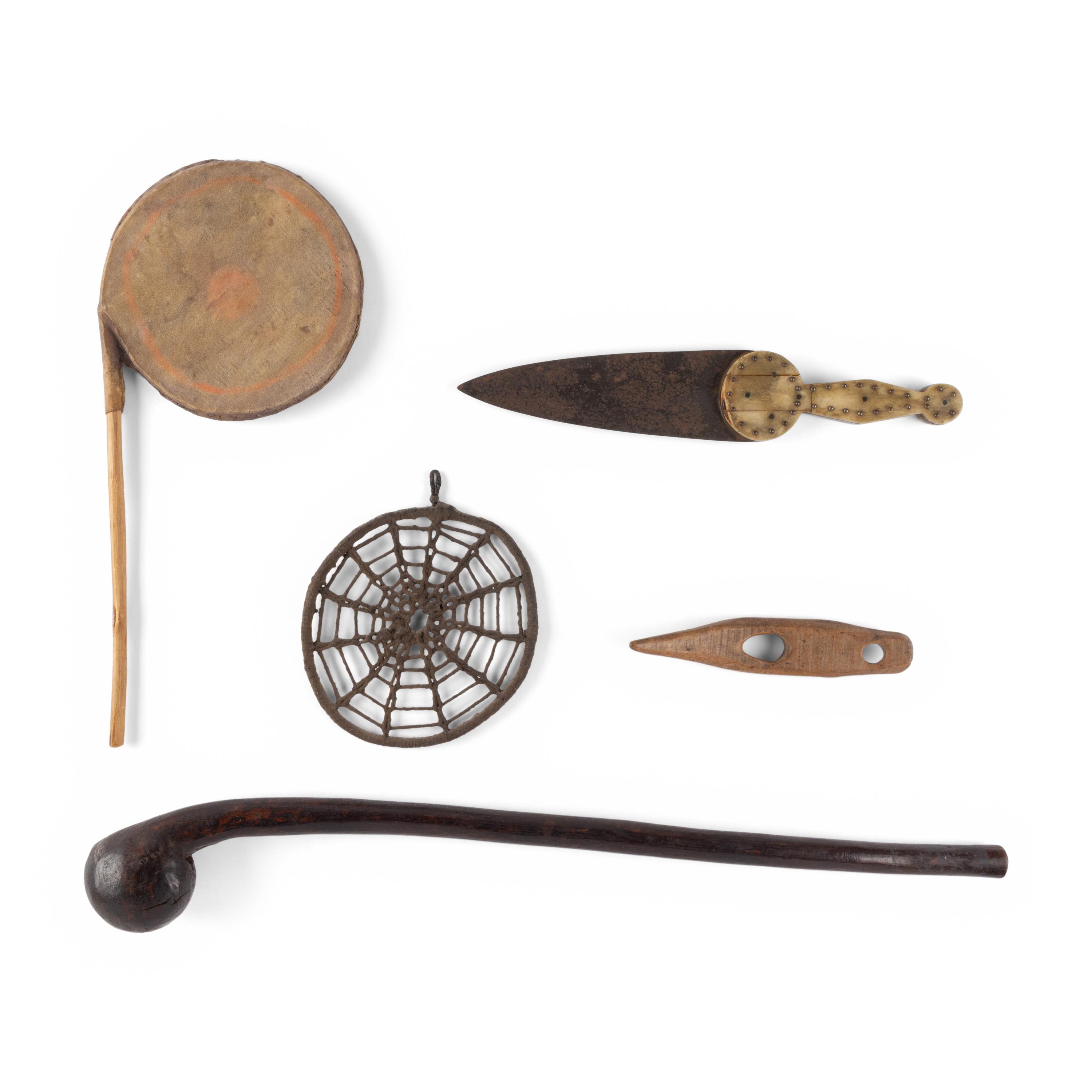 Collection of Assorted Weaponry, Tools, and Dance Items