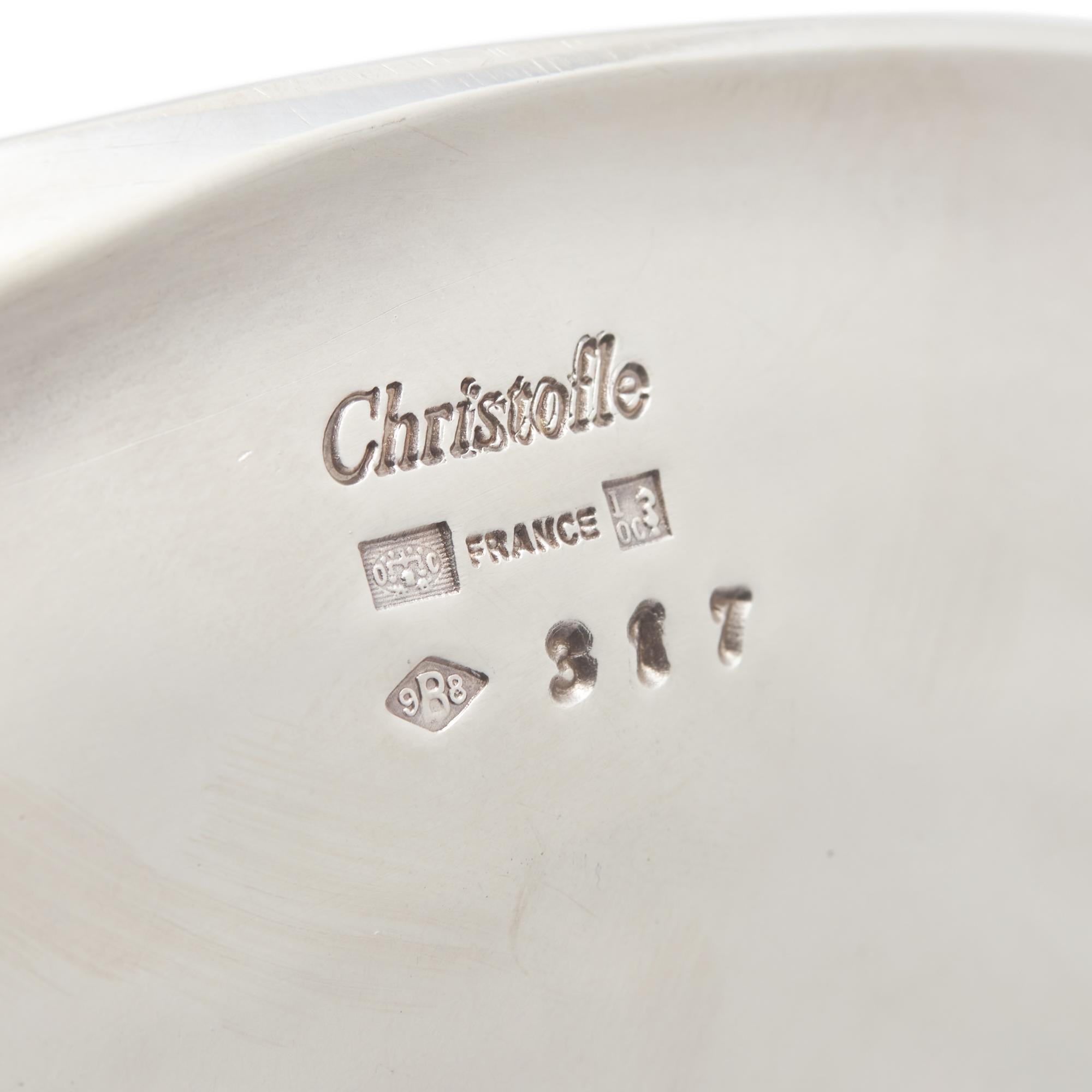A Christofle Silver-Plate Nut Dish