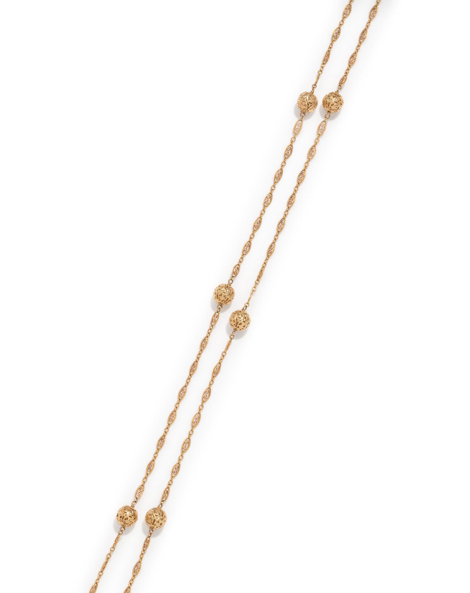 YELLOW GOLD NECKLACE
