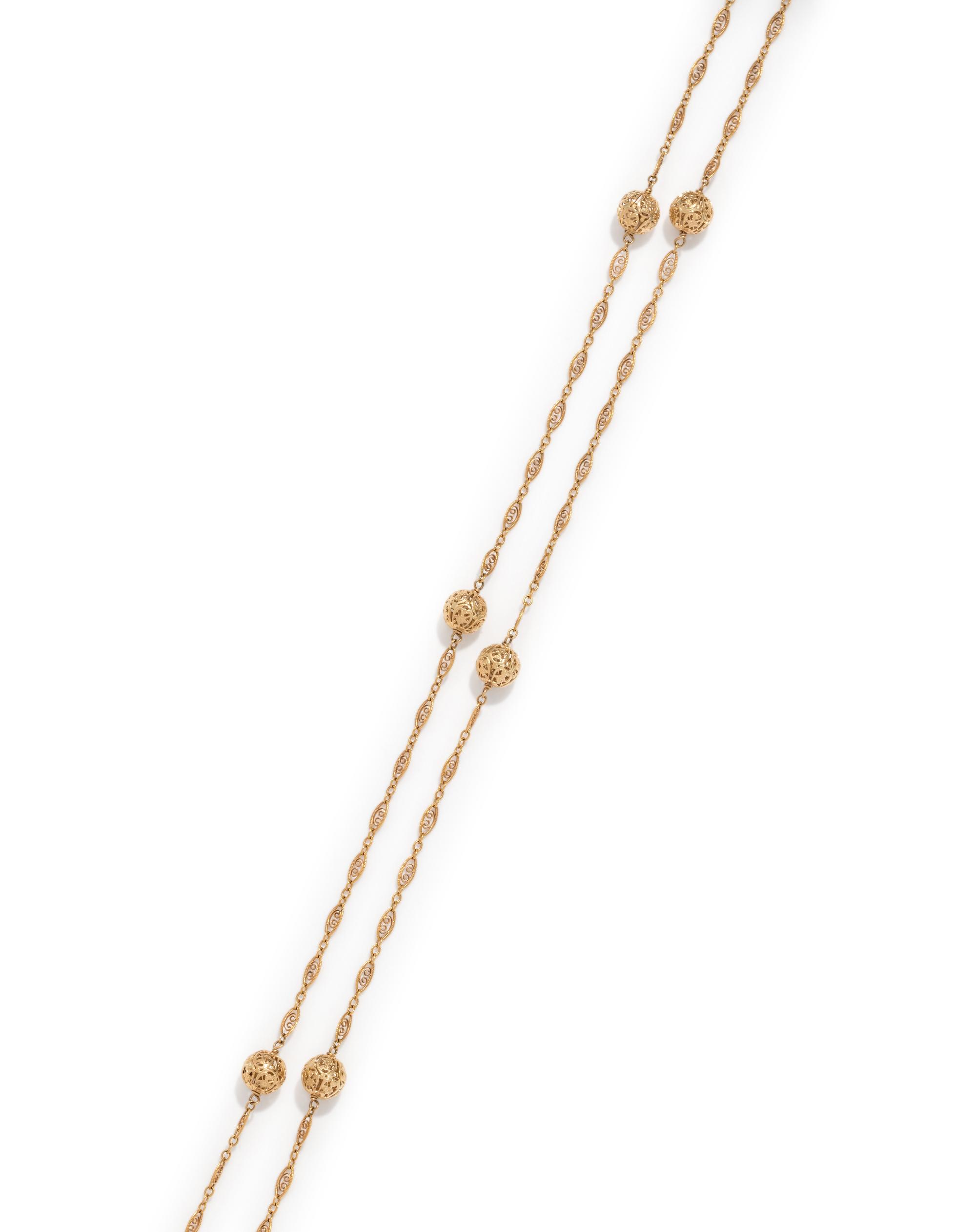 YELLOW GOLD NECKLACE