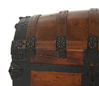 A Continental Metal-Mounted Pine Trunk
