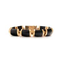 GUMPS, YELLOW GOLD AND BLACK NEPHRITE 'JOSEPHINE' BRACELET