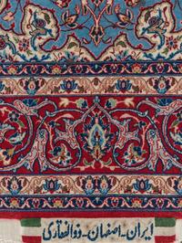 A Signed Isfahan Wool Rug