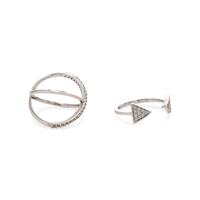COLLECTION OF WHITE GOLD AND DIAMOND JEWELRY