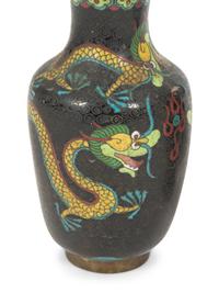 A Group of Three Chinese Cloisonne Vases — 20TH CENTURY