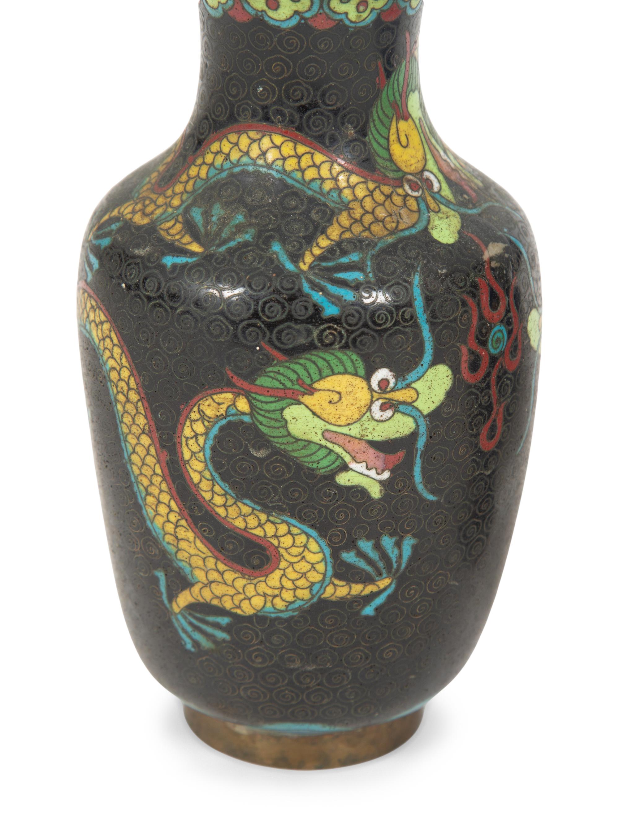 A Group of Three Chinese Cloisonne Vases — 20TH CENTURY