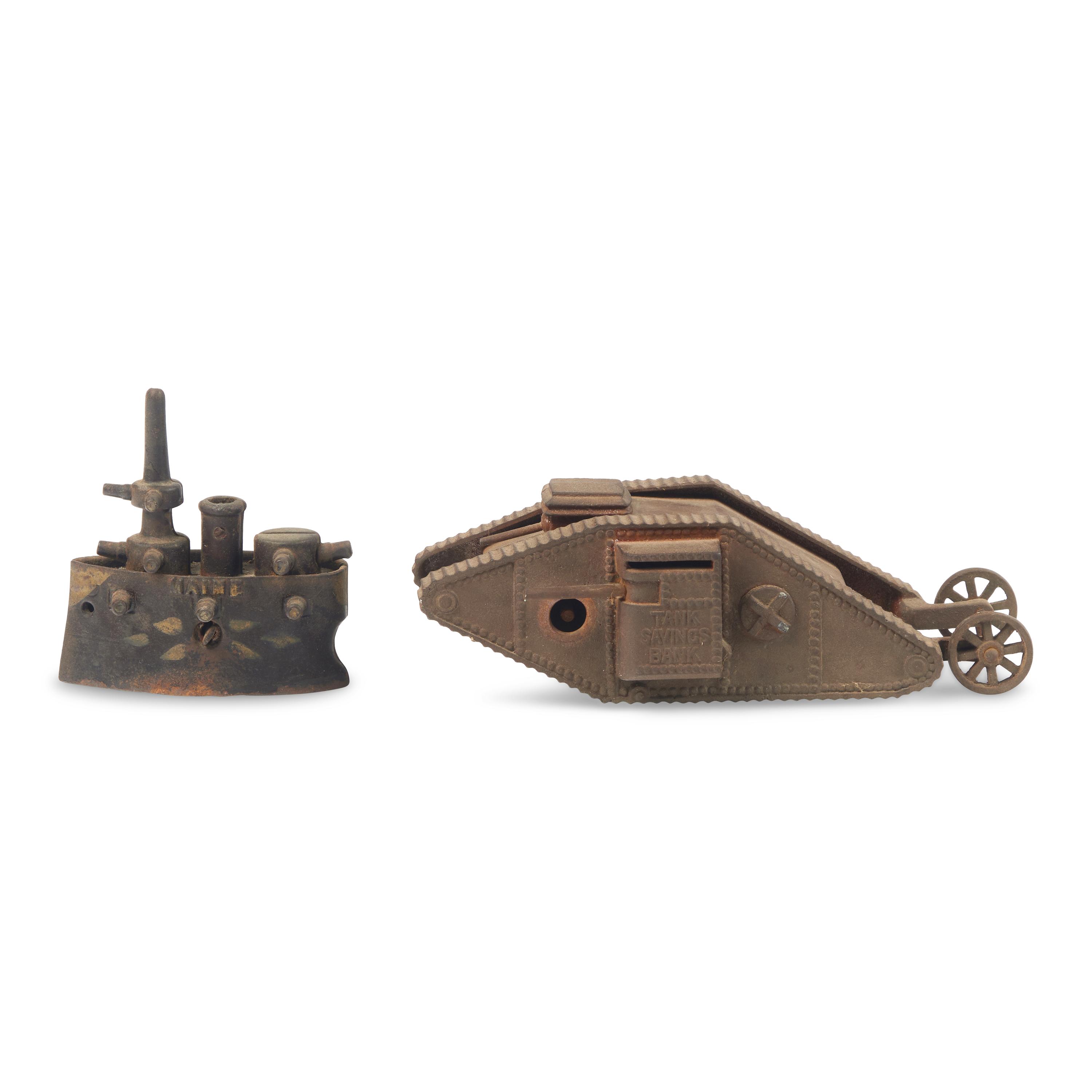 Two Cast Iron Banks