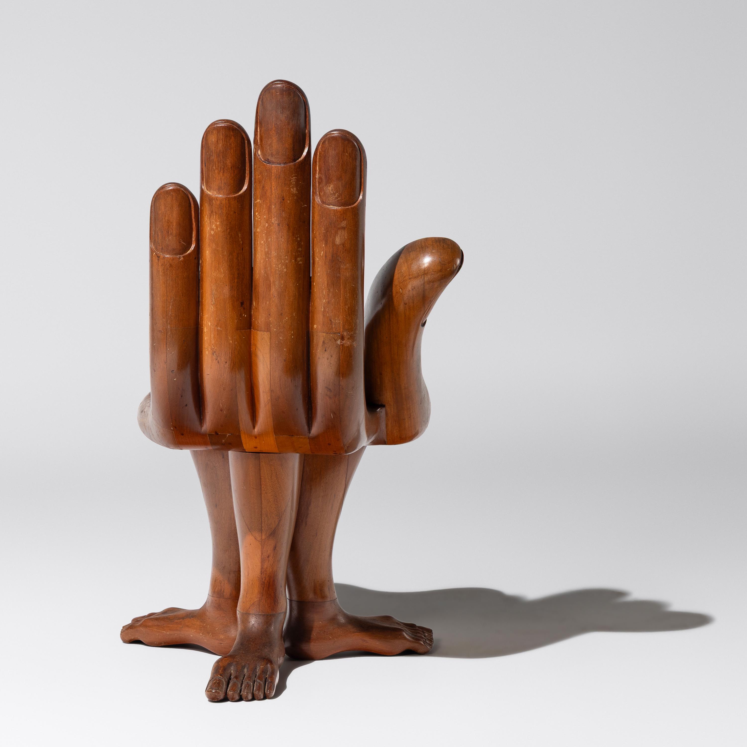 Pedro Friedeberg (Mexican, 1936–2026) — Hand Chair, c. 1975