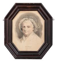 A Pair of Pendant Currier & Ives Hand Colored Lithographs of George and Martha Washington