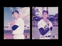 A Group of Mickey Mantle and Ted Williams Signed Autograph Photos (Beckett Authentication Services Letters)