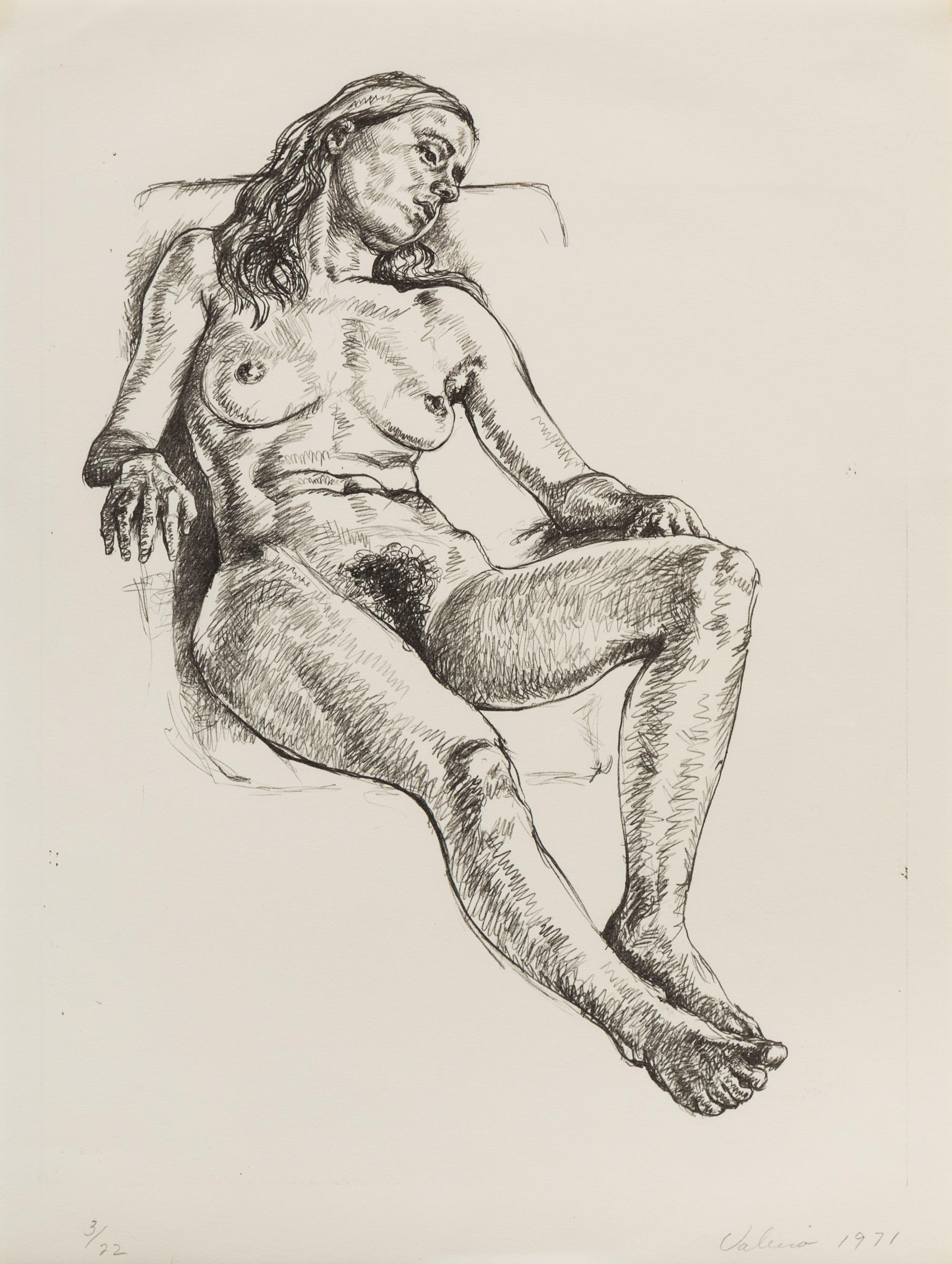 James Valerio, (American, b. 1938), Nude, 1971