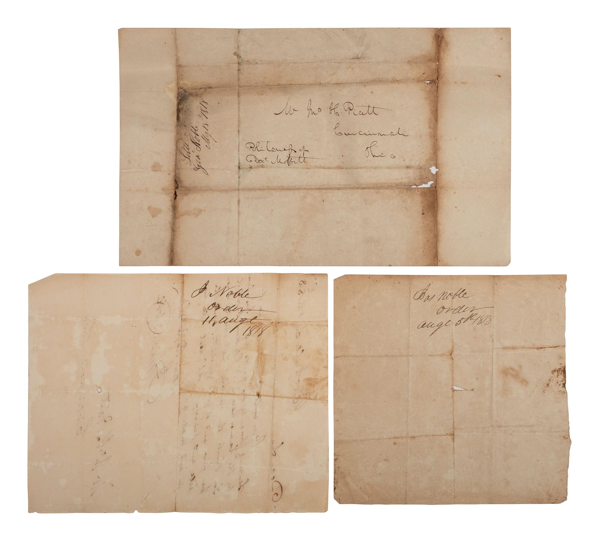 [WESTERN AMERICANA]. Scarce pamphlet related to the 1824 murder of nine Native Americans in Indiana, and the execution of the white perpetrators.