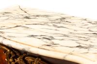 A Louis XV Style Gilt Bronze Mounted Vernis Martin Marble-Top Cabinet