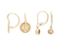 COLLECTION OF YELLOW GOLD AND DIAMOND EARRINGS