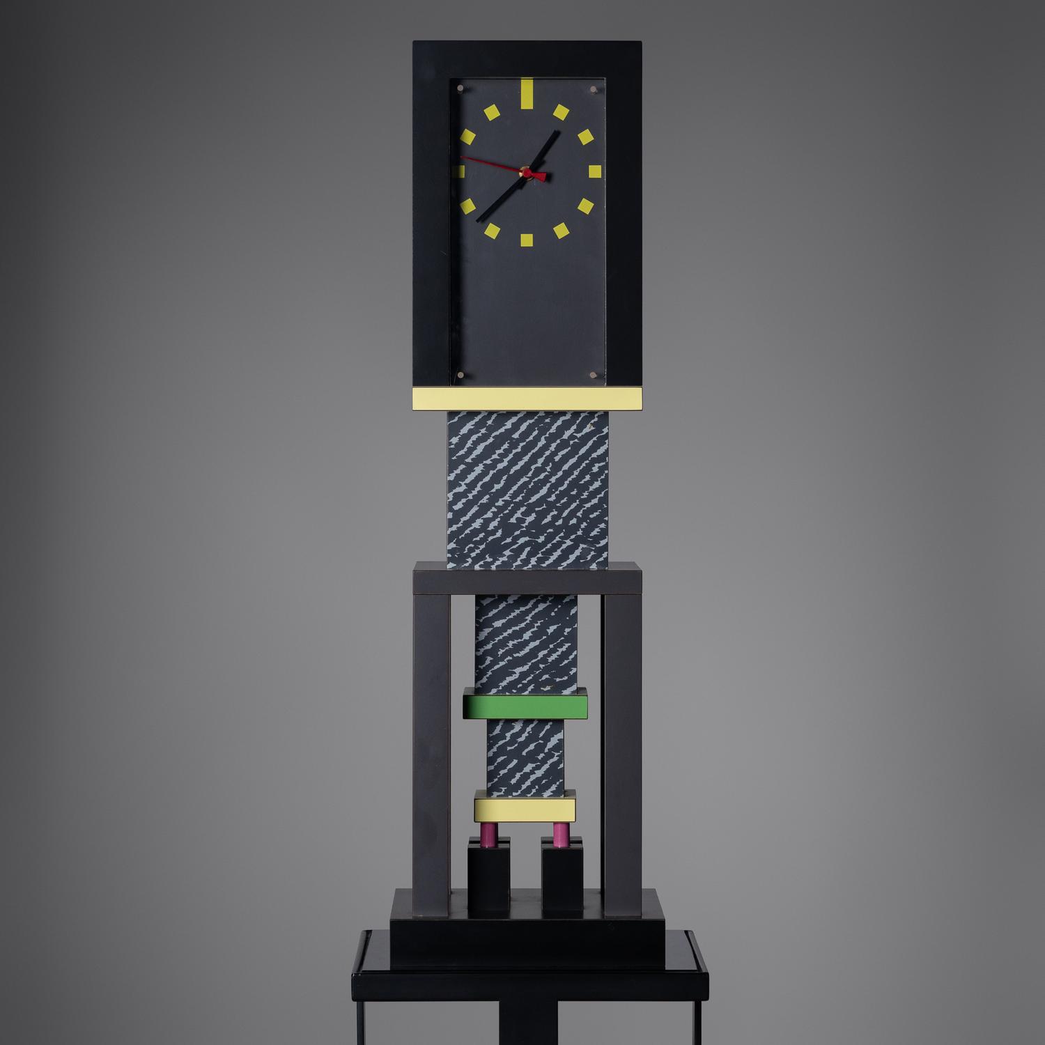 Metropole clock Memphis Italy, 1982
