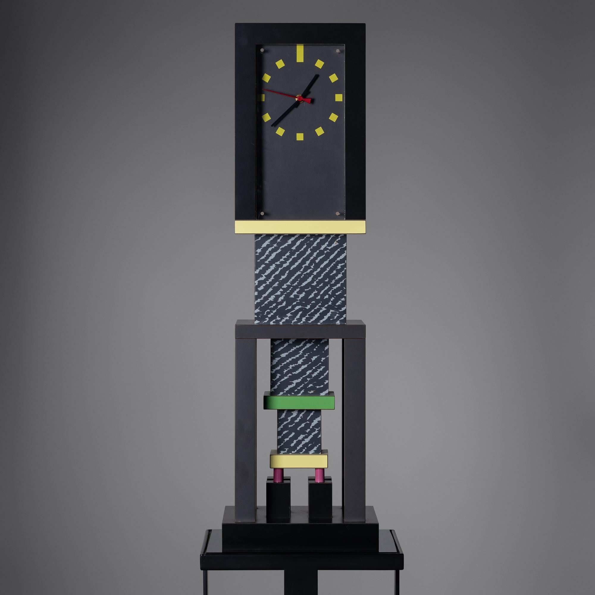 Metropole clock Memphis Italy, 1982