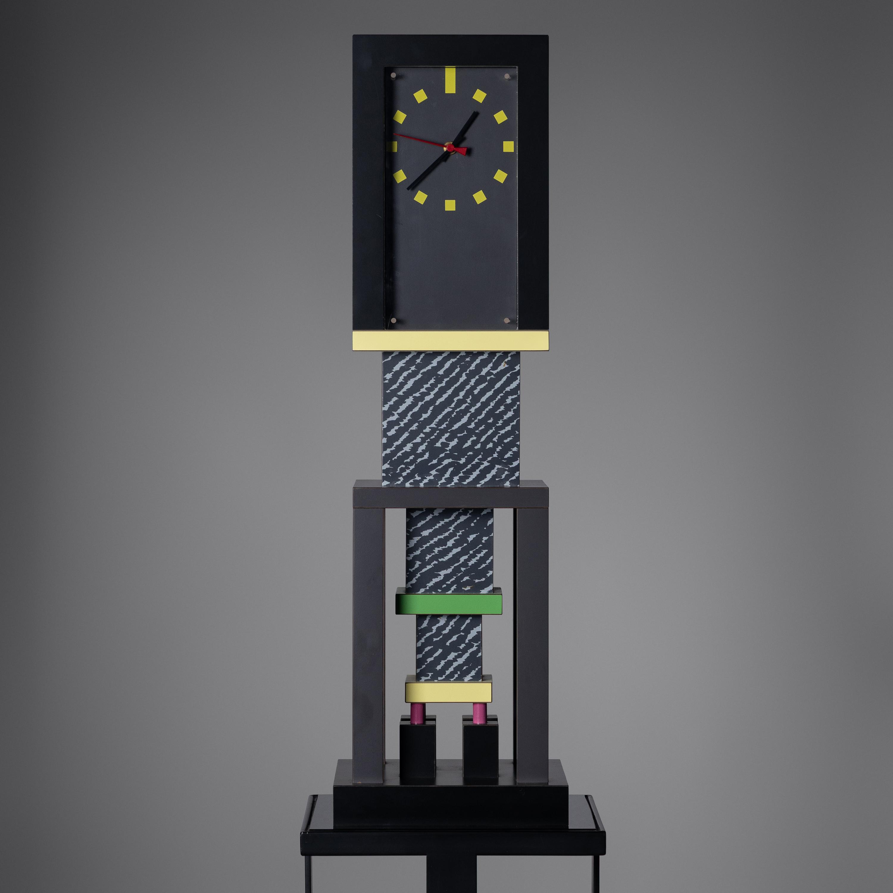 Metropole clock Memphis Italy, 1982