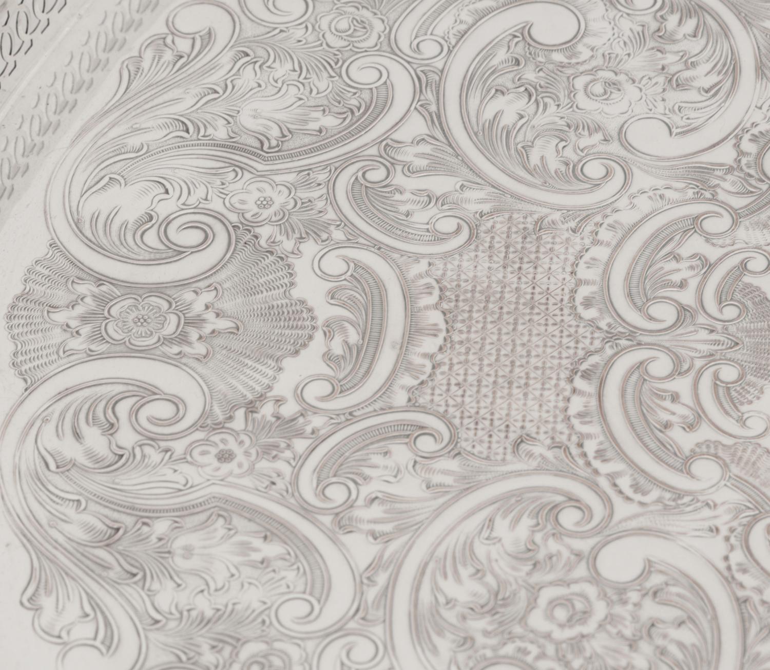 A Group of Silver-Plate Trays