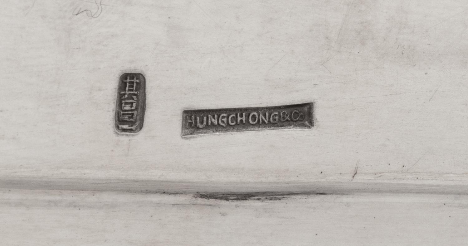 A Chinese Export Silver Platter
