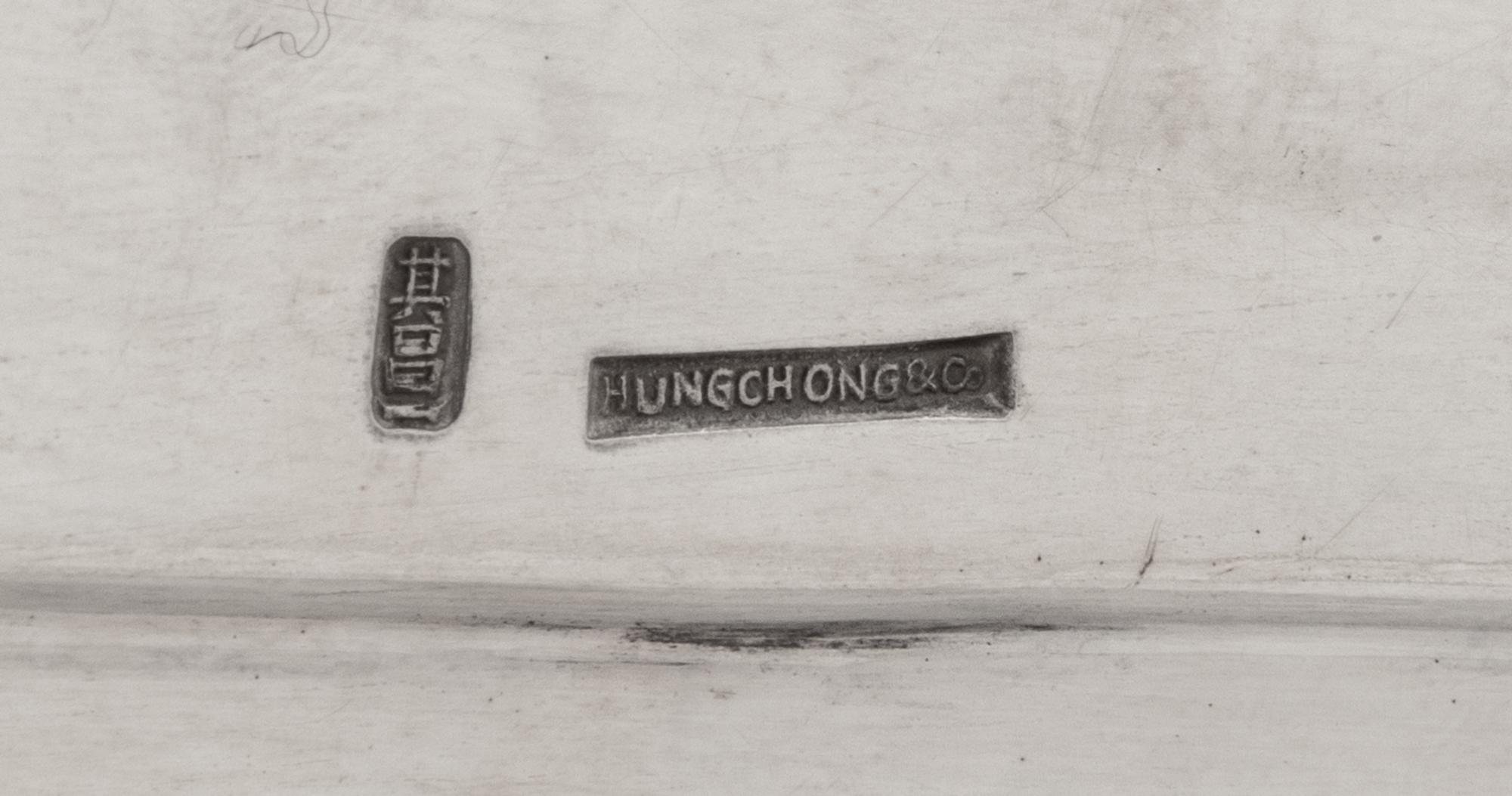 A Chinese Export Silver Platter