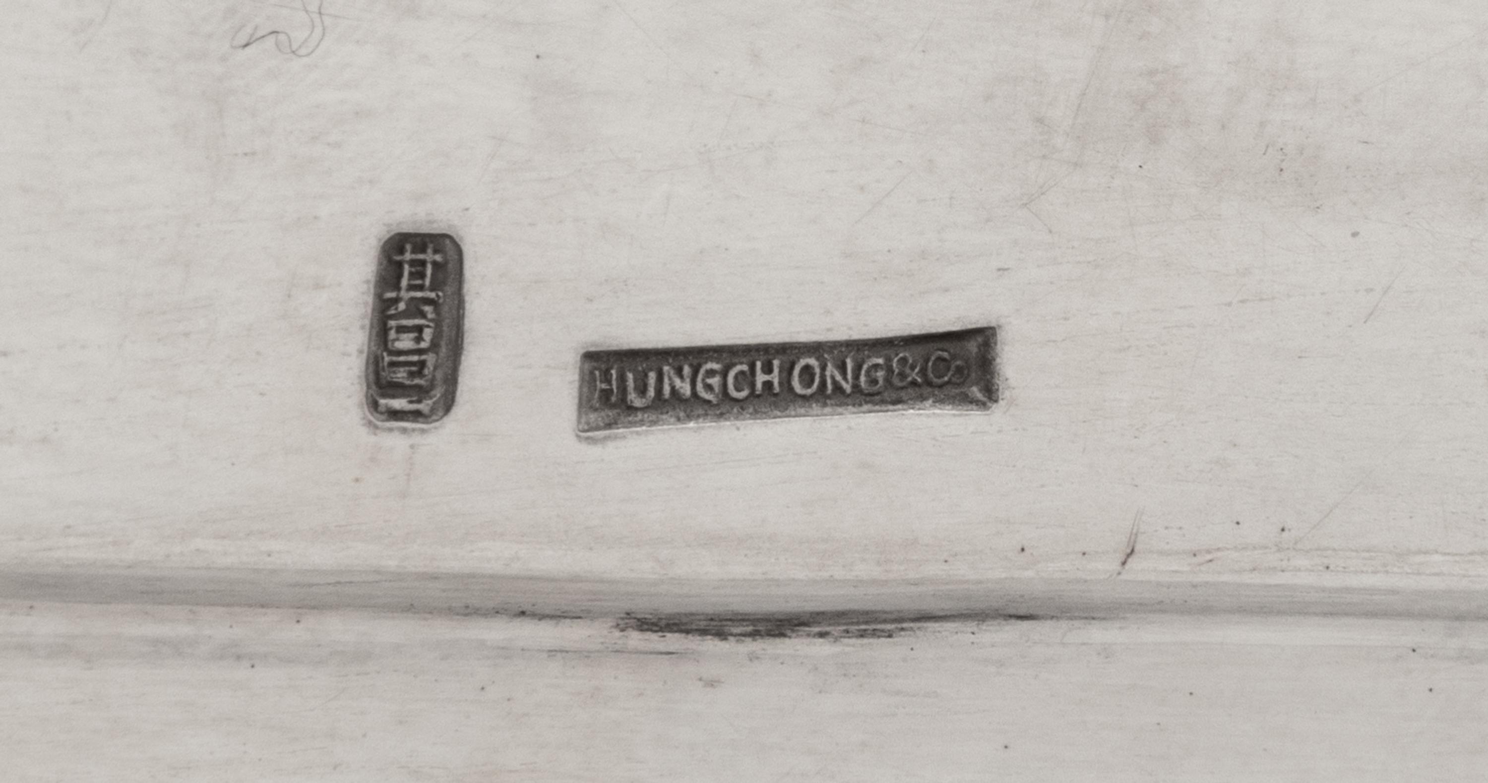 A Chinese Export Silver Platter