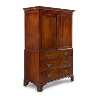 A George III Mahogany Linen Press