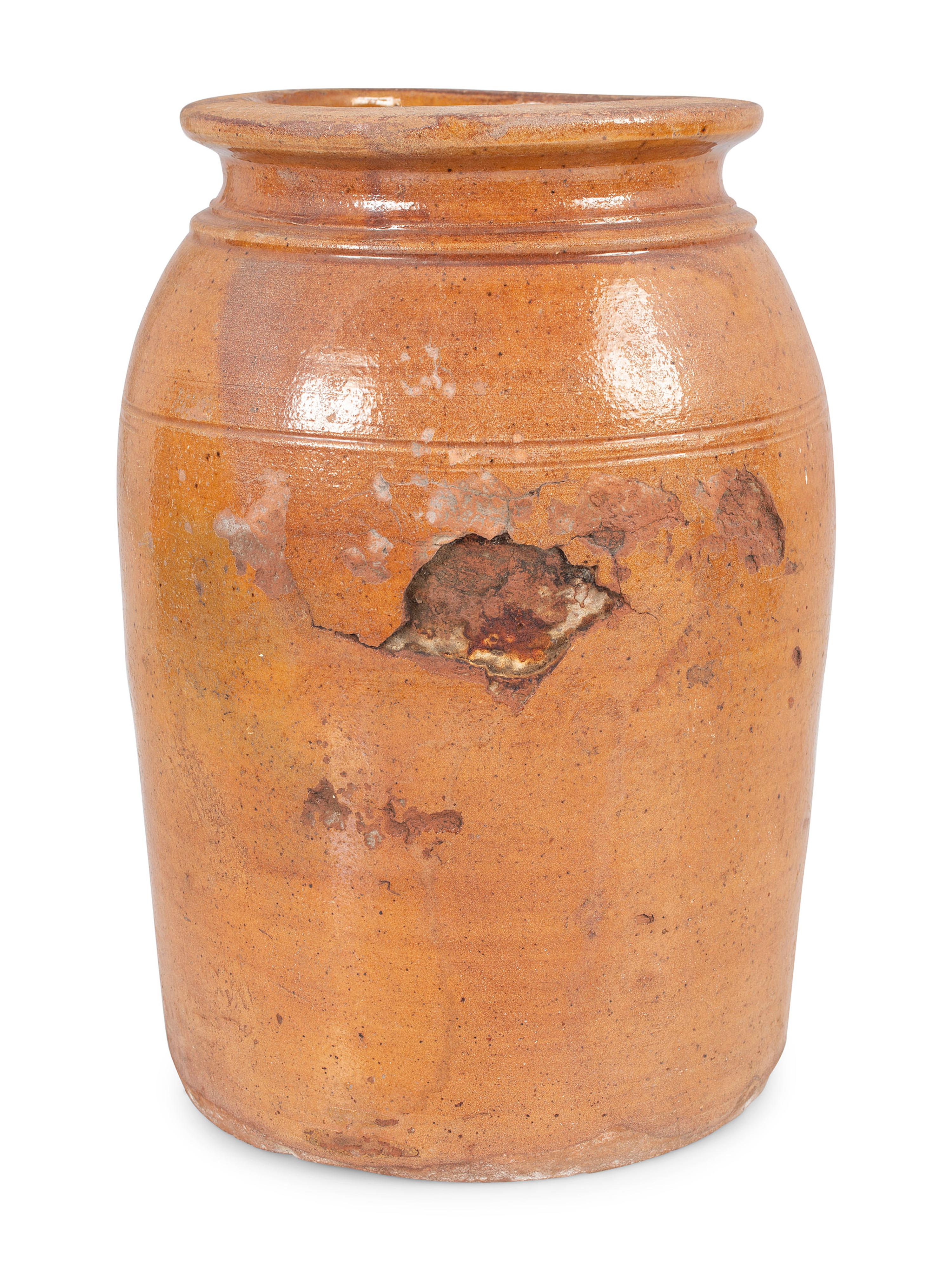 Six Redware Jars