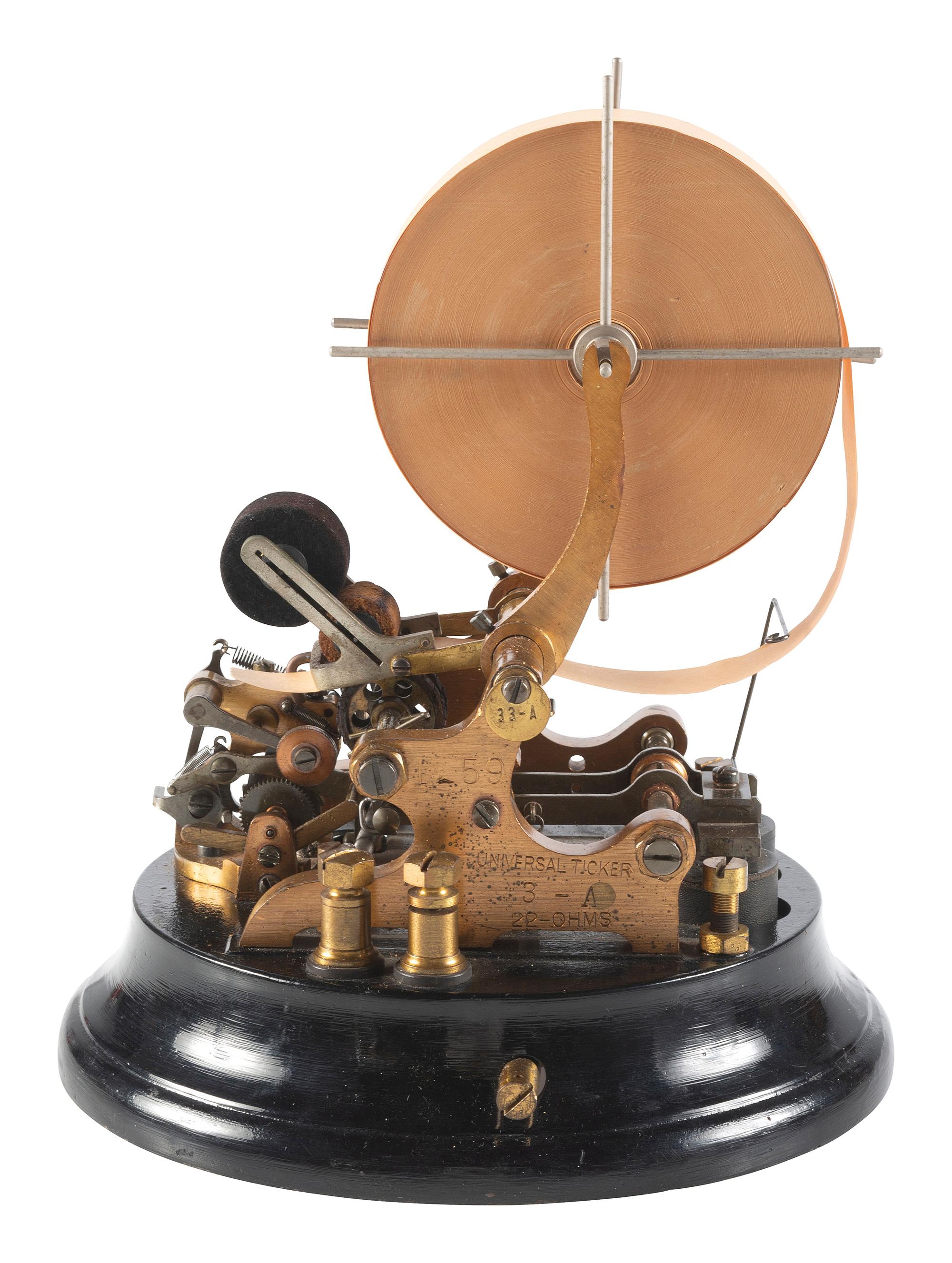 [EDISON, Thomas A. (1847-1931)]. Edison Type 3-A Universal Stock Ticker. Late 20th century.