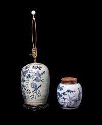 Two Chinese Blue and White Porcelain Jars