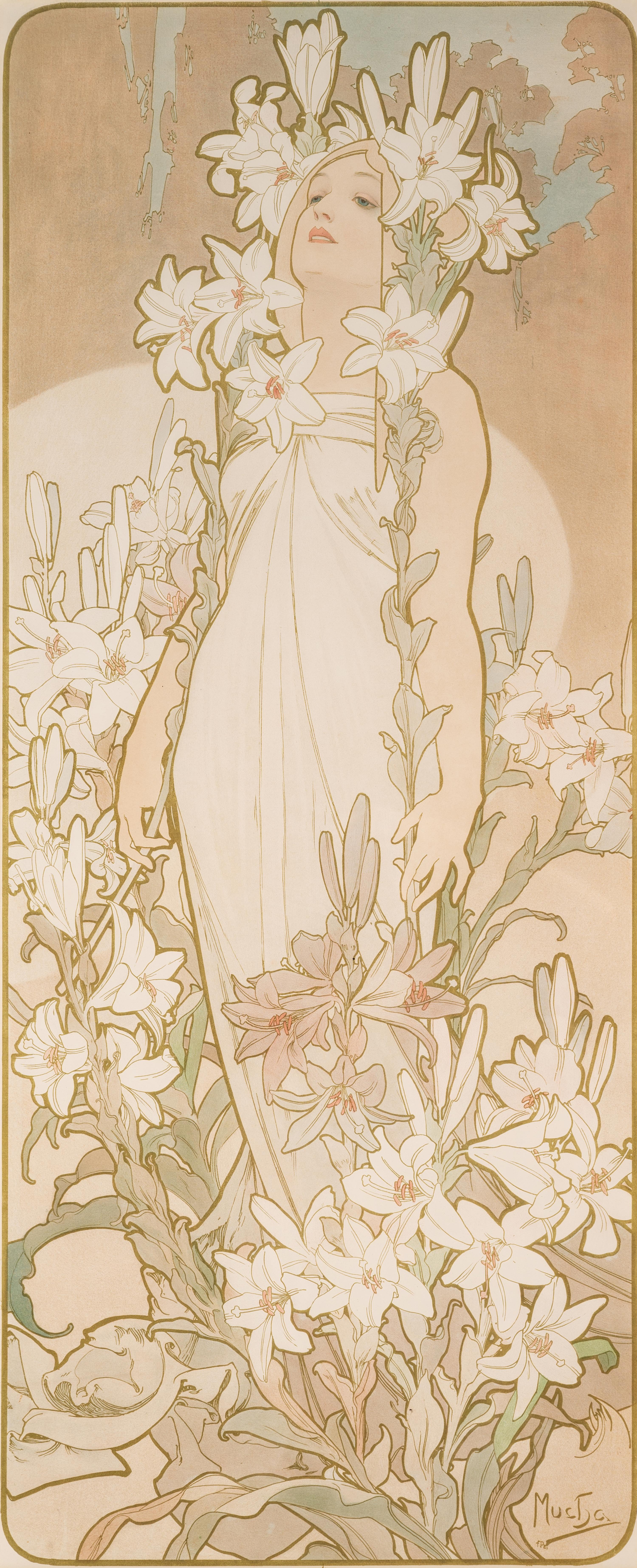 Les Fleurs (l'œillet, le lys, la rose, l'iris)