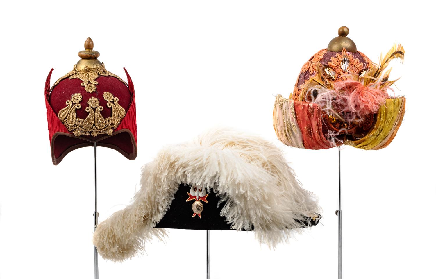 A Collection of Three Lyric Opera Hats, 1970-80s