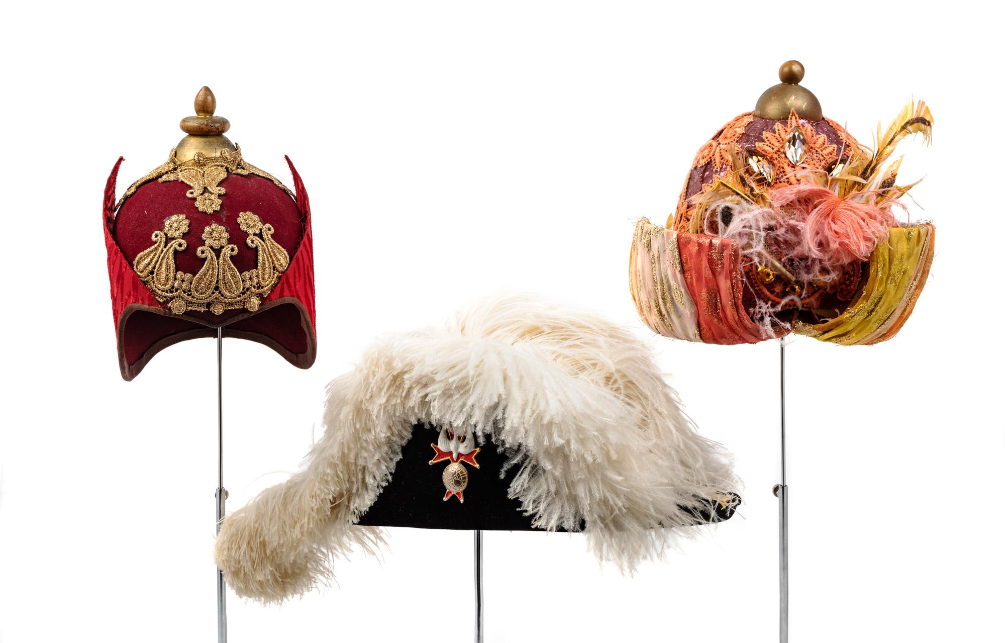 A Collection of Three Lyric Opera Hats, 1970-80s
