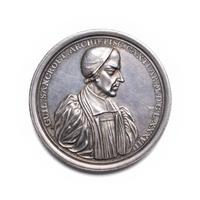 [ EXONUMIA] A British Silver Medallion by George Bower (17th Century) Commemorating the Imprisonment of Archibishop Sancroft and the Seven Bishops (60.6 g, 53m, Plain Edge)