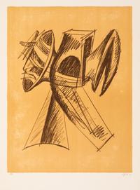 Seymour Lipton, (American, 1903-1986), A group of three works: Study of Sculpture I, Study of Sculpture II, and Study of Sculpture III,