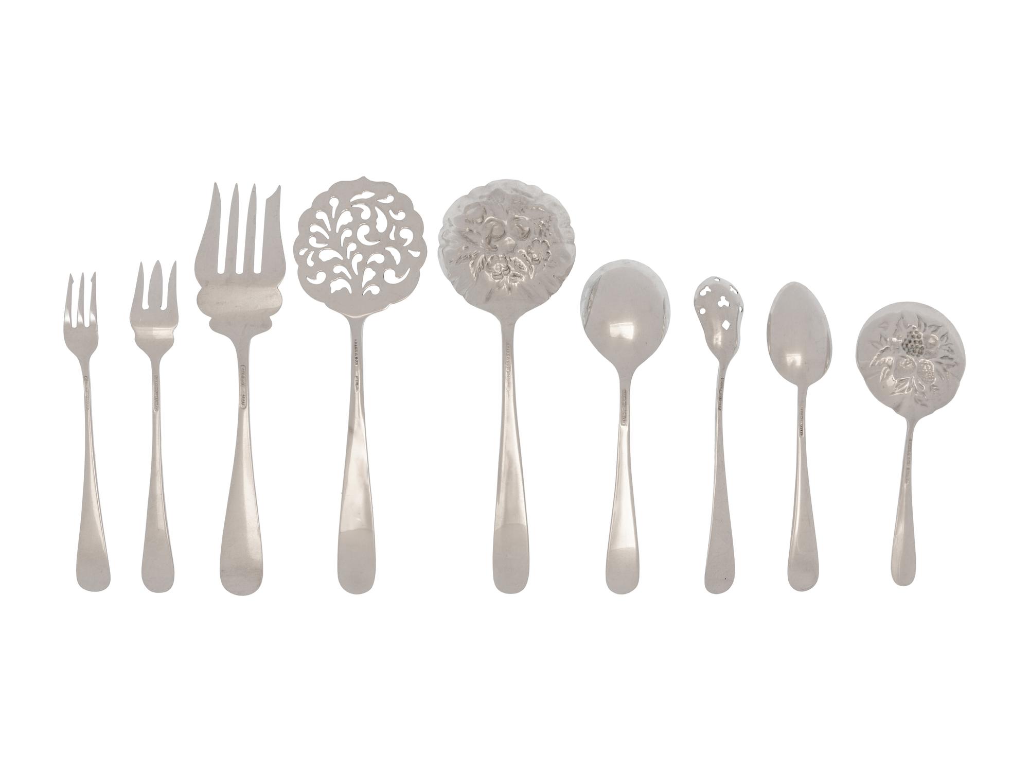 An American Silver Flatware Service