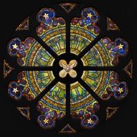 Tiffany Studios (American, active 1878-1932) Rose Window for St. Paul's Presbyterian, Philadelphia, Pennsylvania, circa 1905