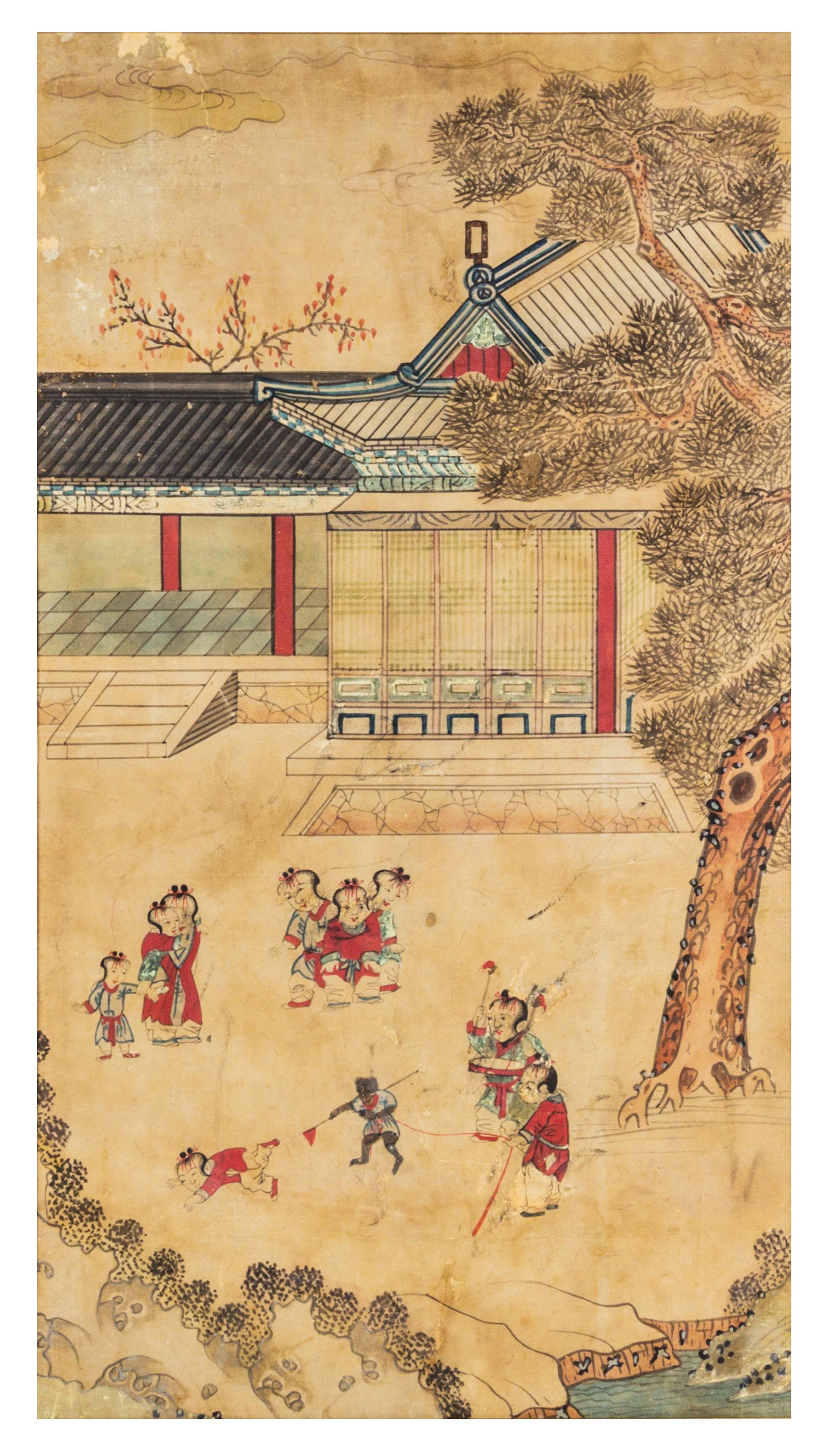 Anonymous, (Korean, second half of 19th Century), Baekjado (One Hundred Children)
