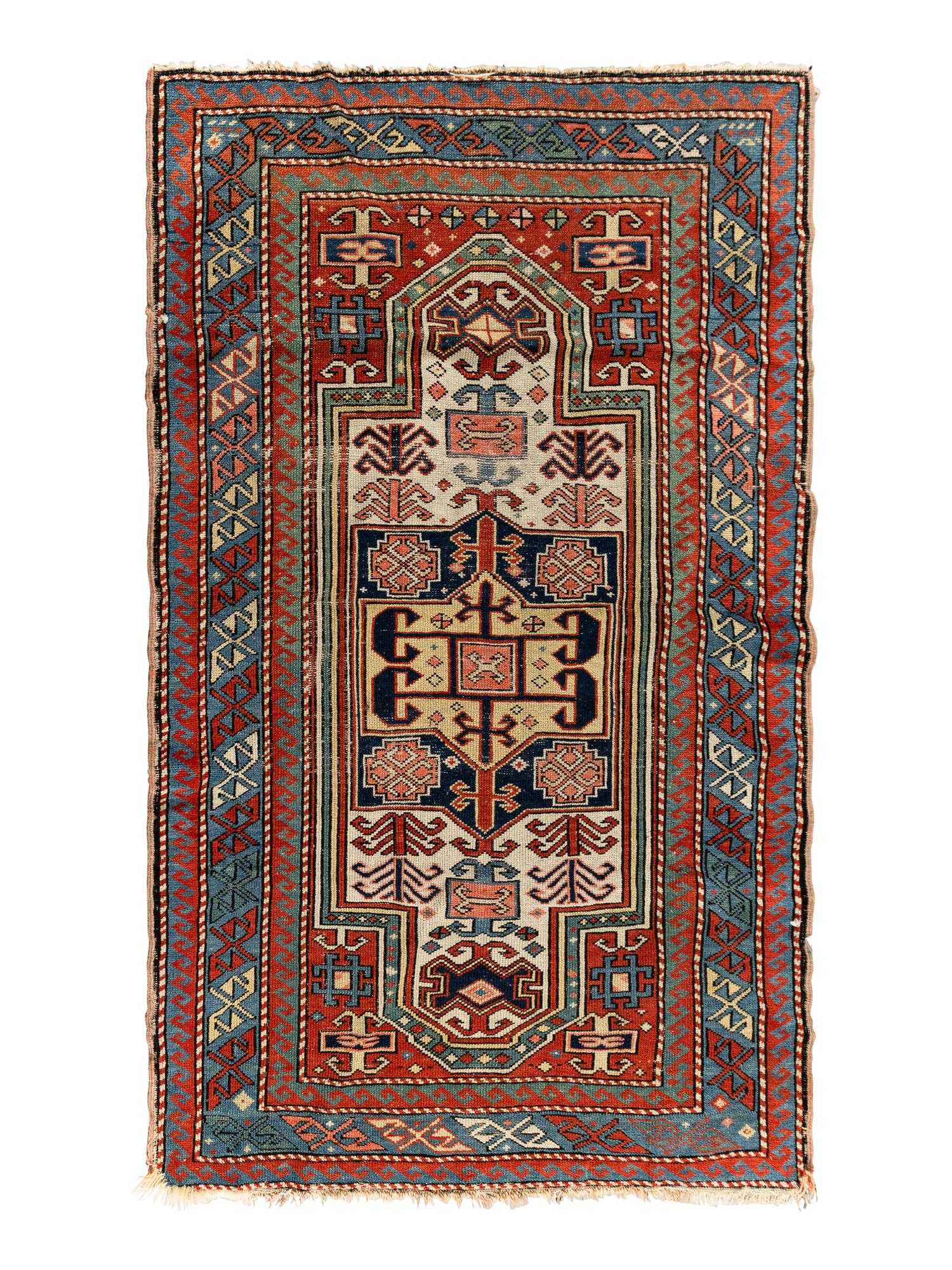 A Kuba Double Niche Wool Prayer Rug