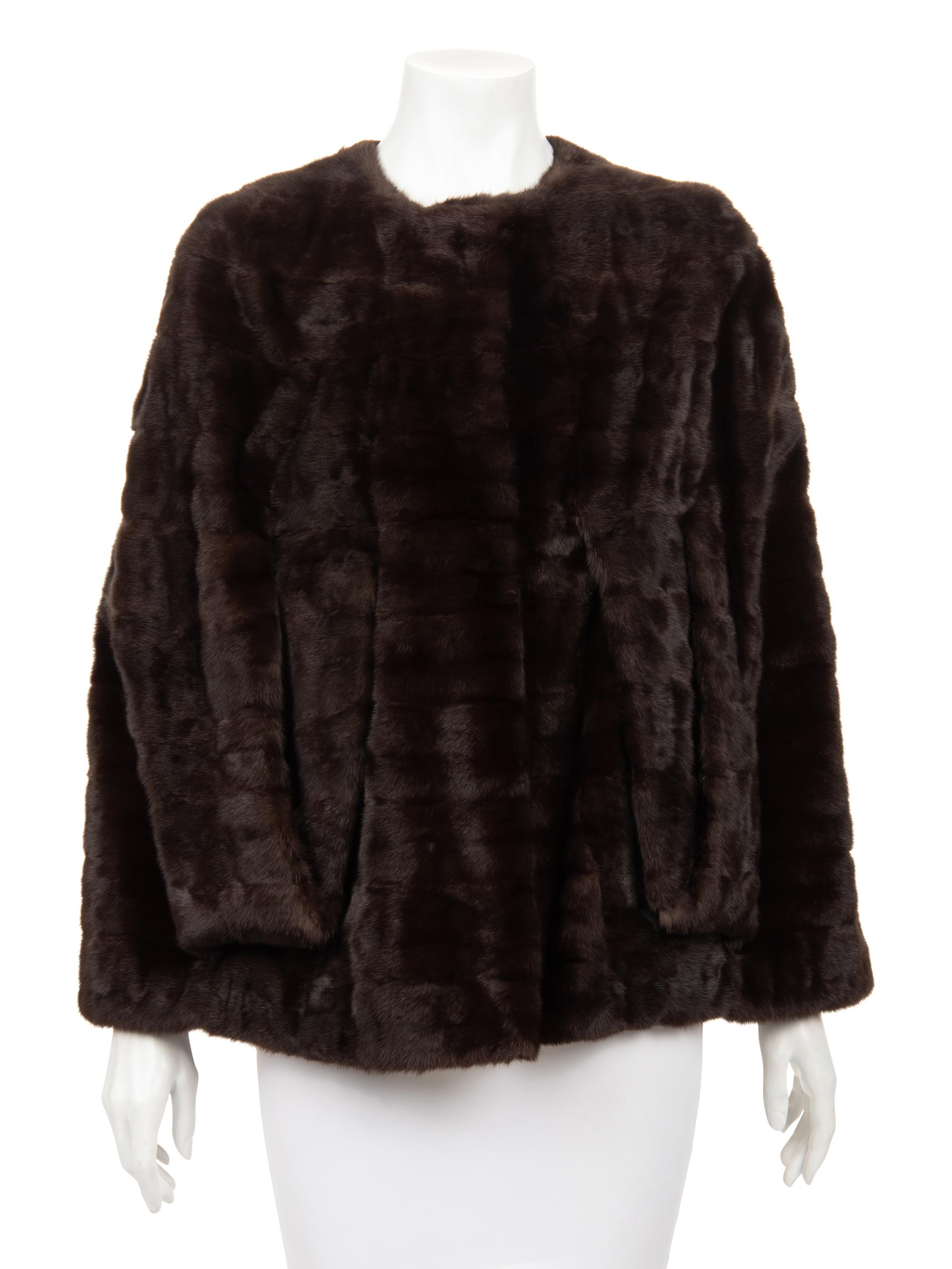 J. Mendel Ermine Capelet Style Jacket